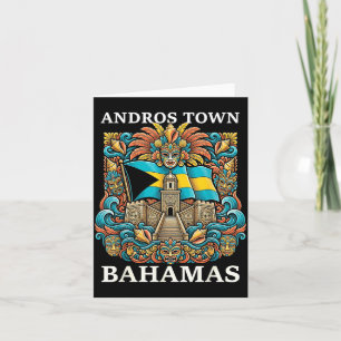 Carte Andros Town Bahamas Île de vacances Voyage