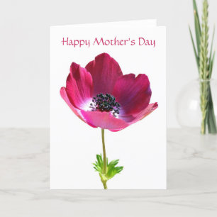 Carte Anemone Mère's Day Card