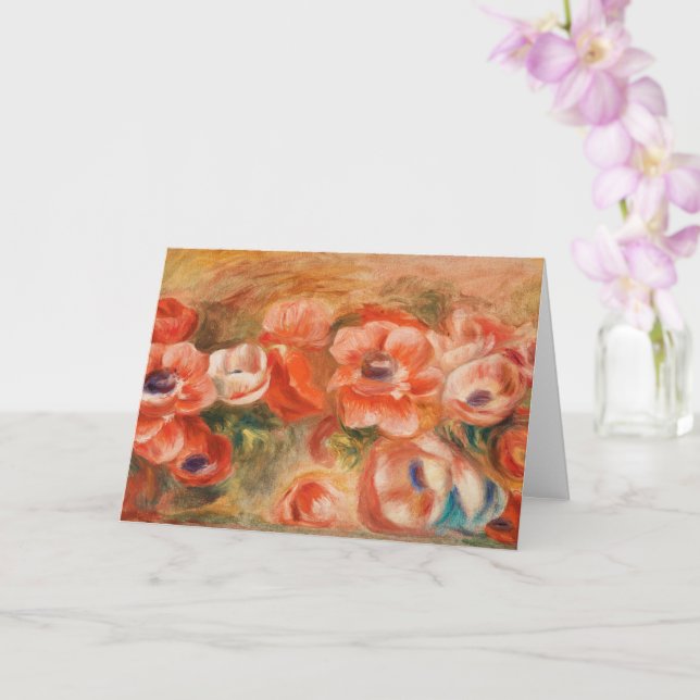 Carte Anemones (2) par Auguste Renoir (Orchidée)