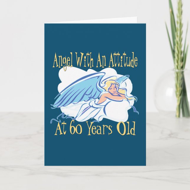 Carte Ange 60e anniversaire (Devant)