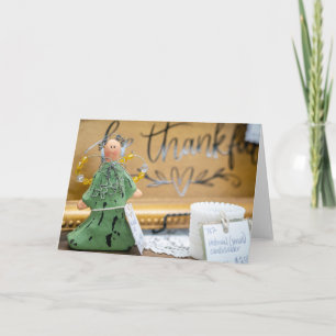 Carte Ange de gratitude - Une décoration rustique de Tha