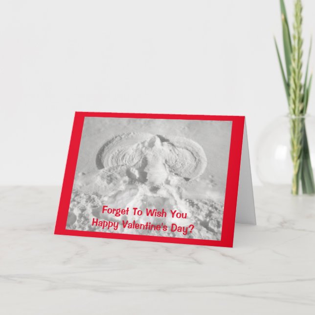 Carte Ange de neige Valentine (Devant)