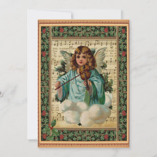 Carte Ange de Noël avec Violon