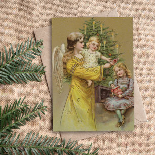 Carte Ange de Noël   Vintage
