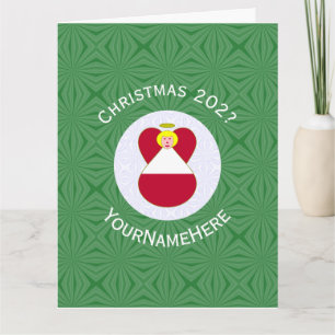 Carte Ange drapeau autrichien Noël Personnalisé