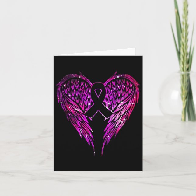 Carte Ange du cancer du sein ailes (Devant)