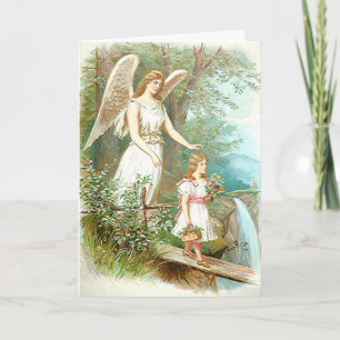 Carte Ange Et Fille Gardienne