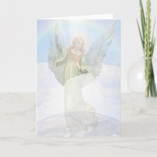 Carte Ange gardien dans les nuages