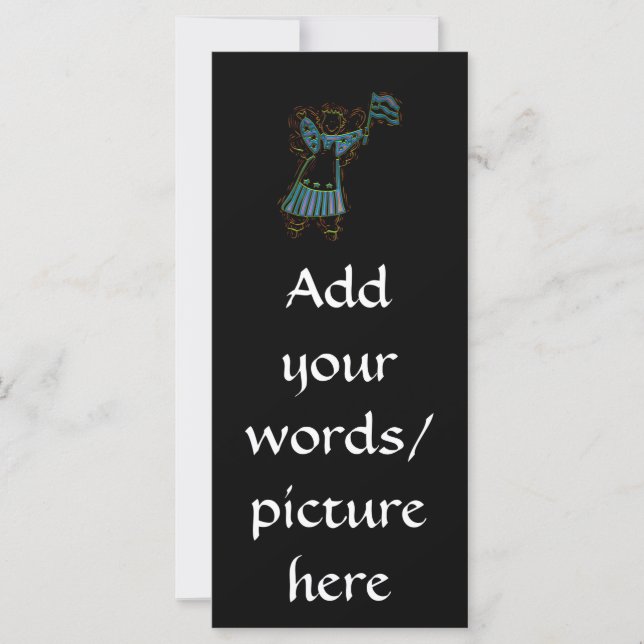 Carte Ange patriotique (Devant)