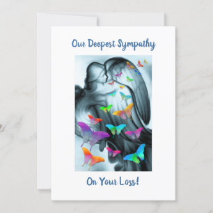 Carte Angel Avec Papillons Sympathie
