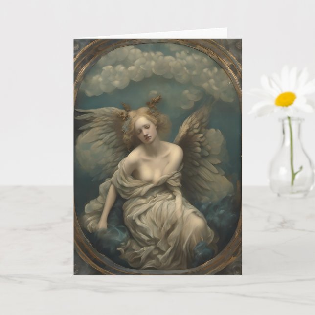Carte Angel Blanc À L'Intérieur Toutes Les Occasions (Petite plante)