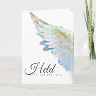 Carte Angel Blue Wing – Held In Love & Light