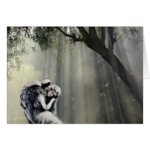 Carte Angel dans les rayons du soleil