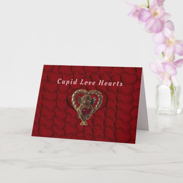 Carte Angel Sangria Coeurs Saint Valentin (Orchidée)