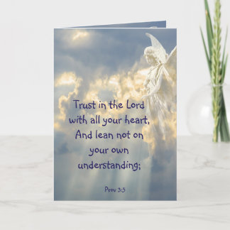 Carte  Angel Trust in the Lord Quote Inspirational