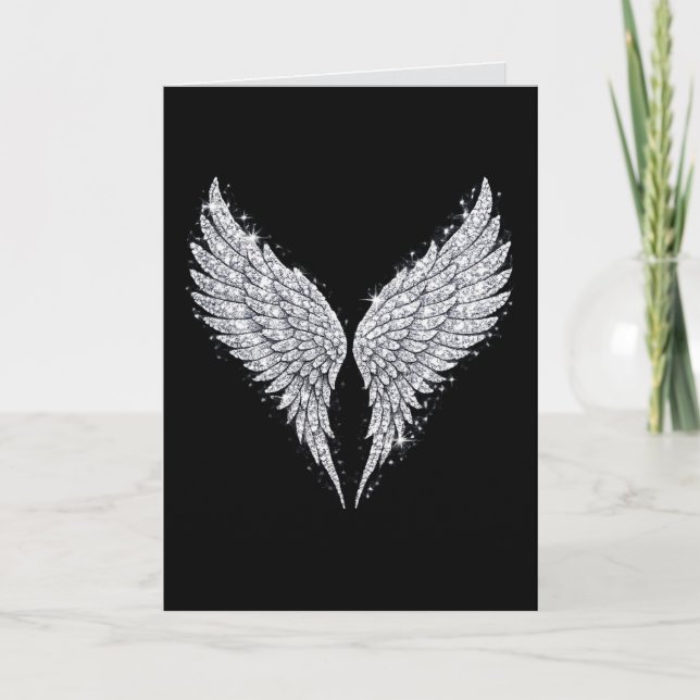 Carte Angel Wings Sparkly and Wild (Devant)