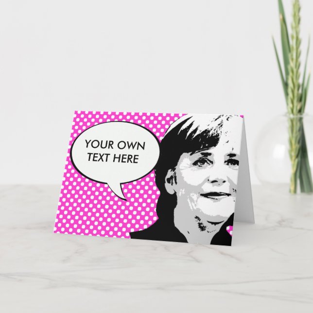 Carte Angela Merkel (Devant)