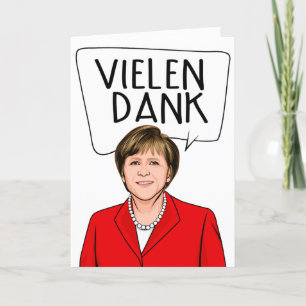 Carte ANGELA MERKEL Merci