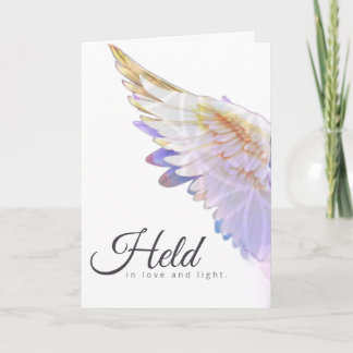 Carte Angels With You Angel Wing – Held, In Love & Light