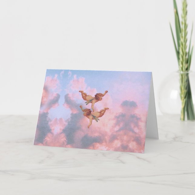 Carte Anges dans le ciel (Devant)
