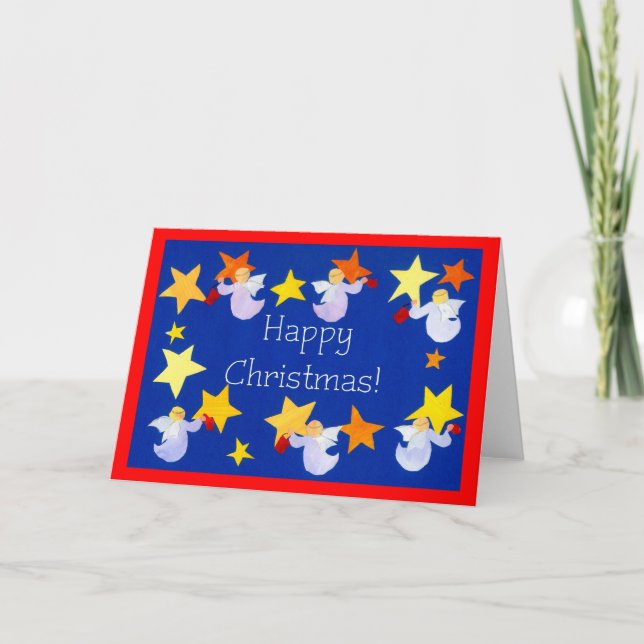 Carte Anges de Noël (Devant)