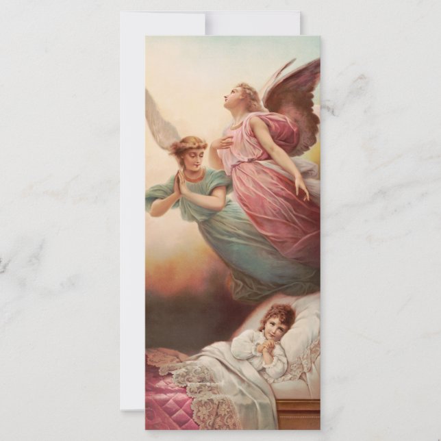 Carte Anges gardiens avec enfant (Devant)