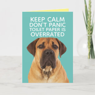 Carte Anglais Mastiff Staying Calm-TP Overrated
