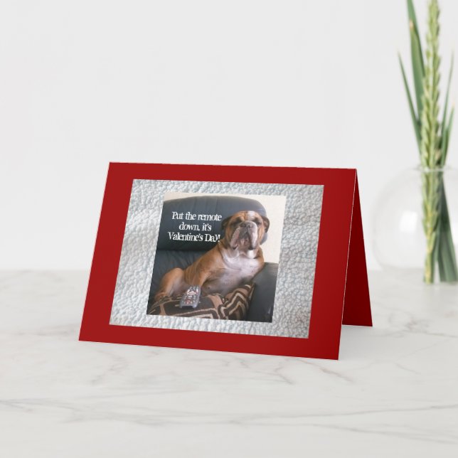 Carte anglaise drôle de Saint-Valentin de (Devant)