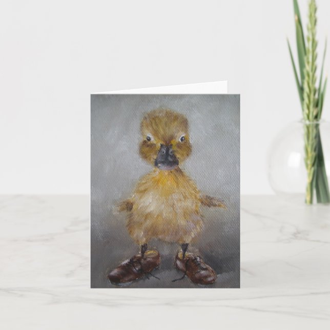 Carte/animal - Carte bébé canard (Devant)