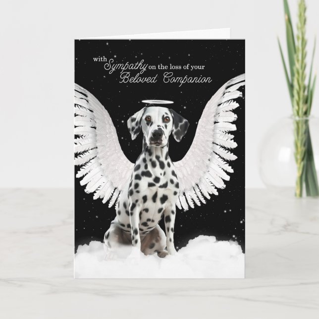 Carte Animal de compagnie de chien de l'ange dalmate (Devant)