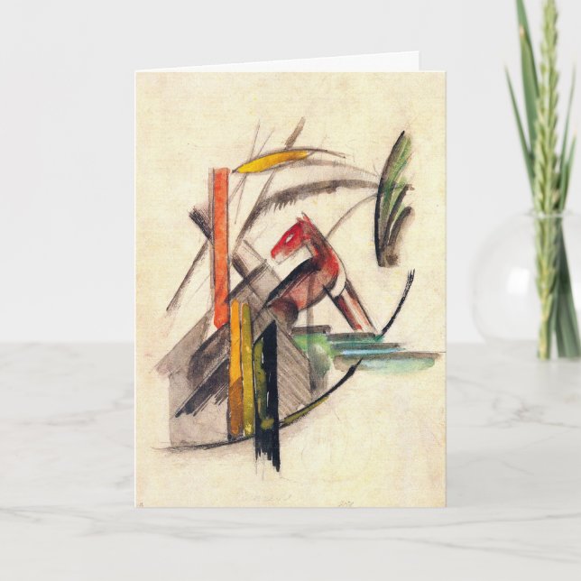 Carte Animal de Franz Marc, Art de l'expressionnisme Vin (Devant)