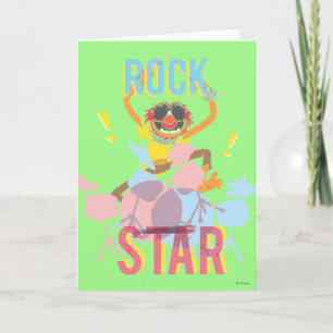 Carte Animal - Rock Star
