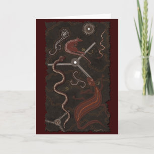 Carte "Animal Tracks" Australian Aboriginal Art Cards