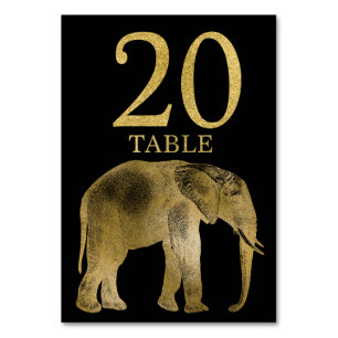 Carte animale 20 de nombre de Tableau d'éléphant