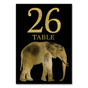 Carte animale 26 de nombre de Tableau d'éléphant