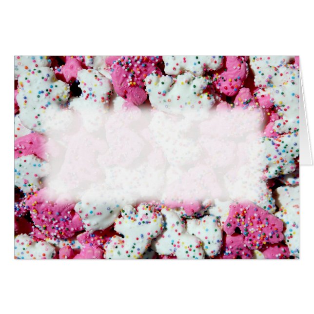 Carte animale de biscuits (Devant horizontal)