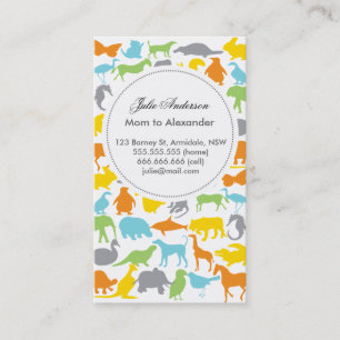 Carte animale faite sur commande de maman