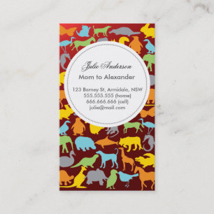 Carte animale faite sur commande de maman