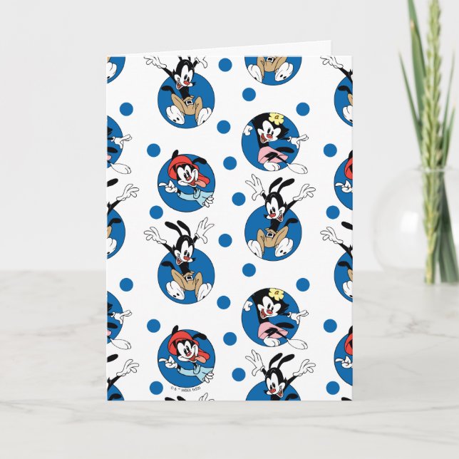 Carte Animaniacs | Yakko, Wakko, & Motif du cercle de po (Devant)