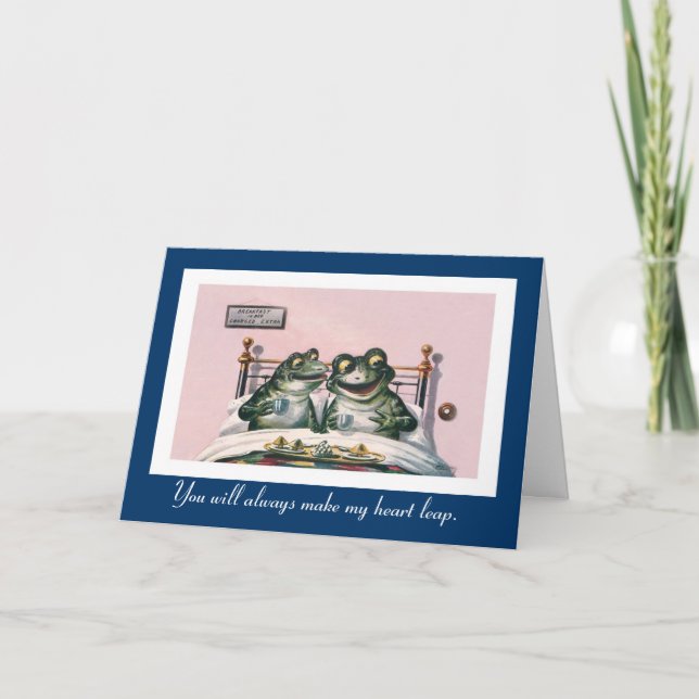 Carte Animaux amusants - Anniversaire des grenouilles Vi (Devant)