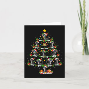 Carte Animaux de compagnie Jeu de lumière Père Noël Pant