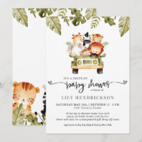 Animaux de Safari Mignons | Baby Shower en Voiture