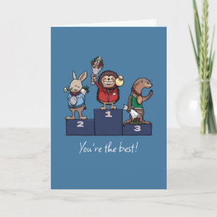Carte Animaux des Bois Vous êtes le meilleur ! Podium de