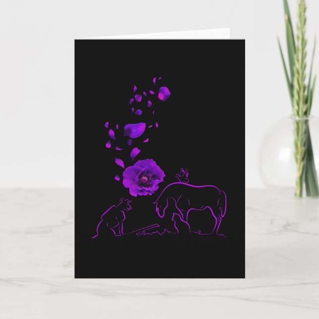 Carte Animaux Ils Ont Également Servi Le Mémorial Du Pav (Devant)