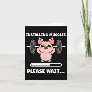 Carte Animaux Installation Muscles Fitness Bodybuilding 