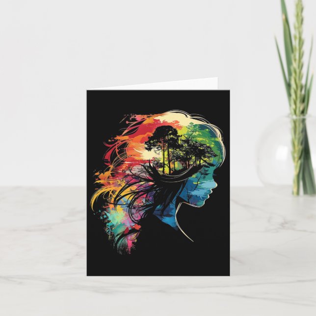 Carte Anime Manga Motif Illustration colorée Anime (Devant)