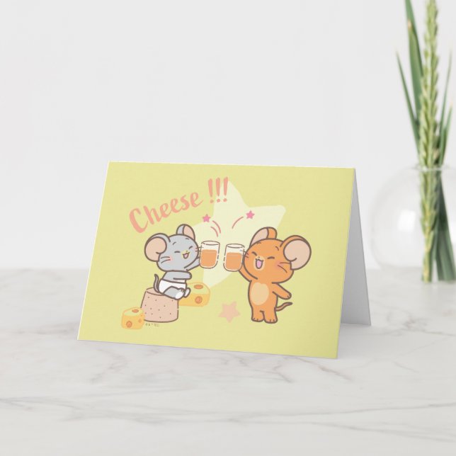 Carte Anime Tuffy et Jerry Cheese au fromage (Devant)