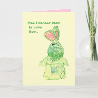 Carte Anita Bunny "Funny" Verticale Toutes Tailles