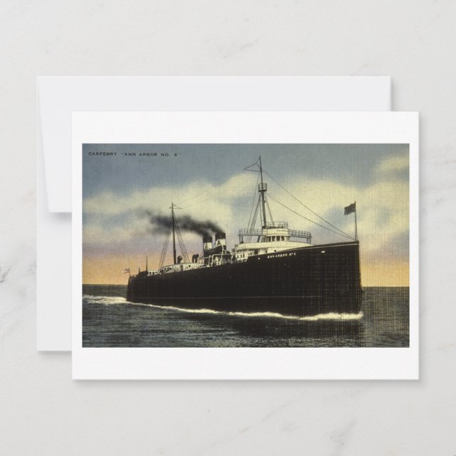 Carte Ann Arbor Car Ferry No 6 - Arthur K. Atkinson (Devant)