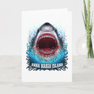 Carte Anna Maria Island Floride Vacances Grand Requin Bl